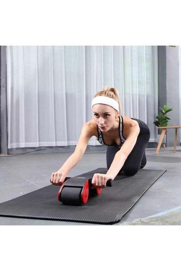 Hepitop Ab Roller Wheel Karın Kasları Egzersiz Aleti | Çift Tekerlekli Karın Kası Çalıştırıcı Spor Ekipmanı - Image 1