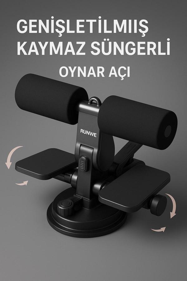 Hepitop Çift Vantuzlu Sayaçlı Mekik Çekme Spor Aleti Karın Egzersizi Evde Spor Egzersiz Mekik Aleti - Image 1