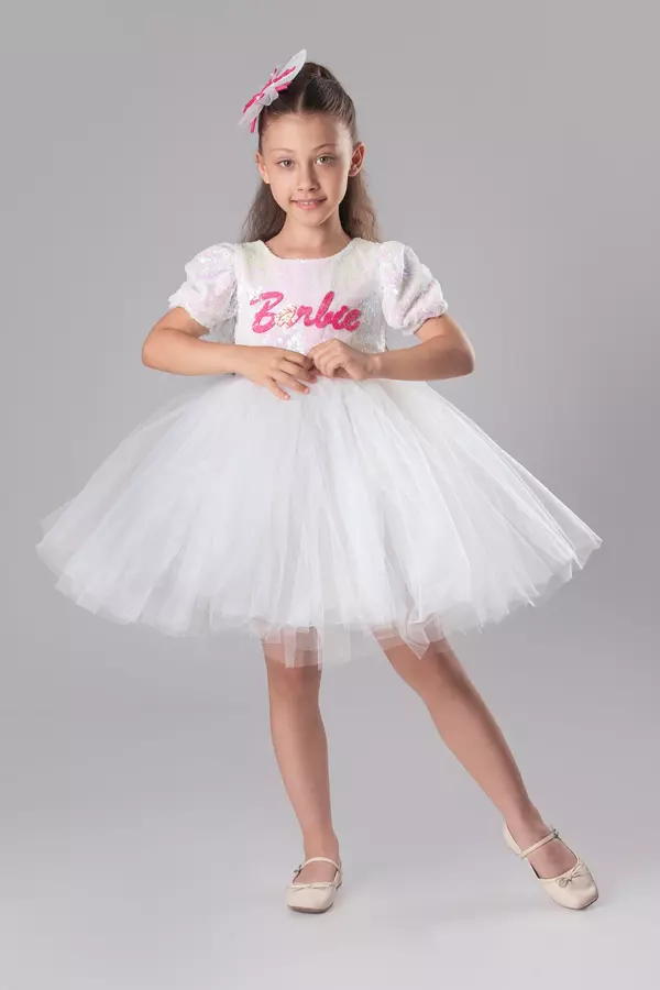 Kız Çocuk Pullu Balerin Elbise  - Image 1