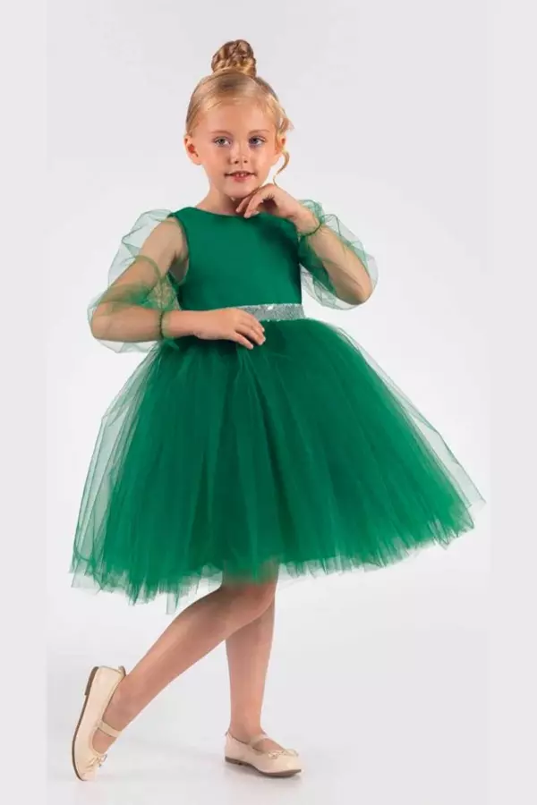 Abiye Elbise Kız Çocuk Melek Kanatlı - Image 1