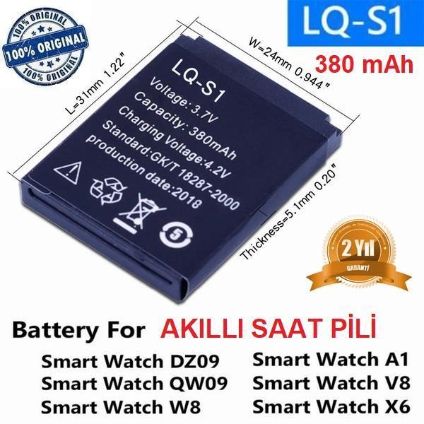 Day LQ-01 GT08 Akıllı Saat Batarya - Pil 4.2v 380mah - Image 1