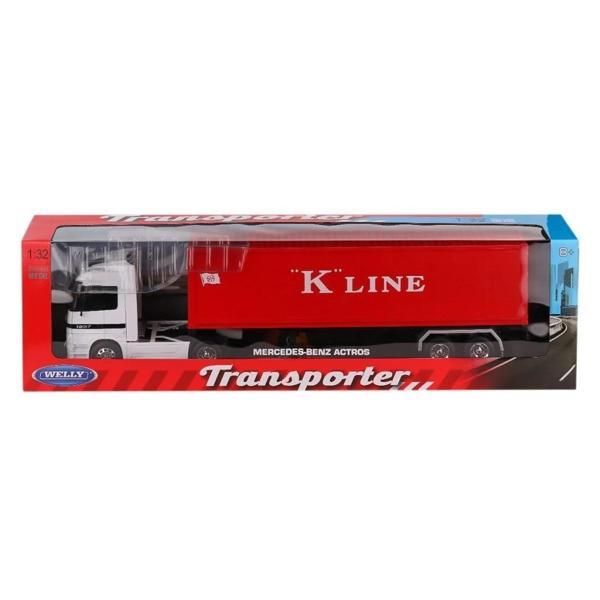 BFS   32281KW Welly Mercedes Benz Tır 1:32 -Karsan Oyuncak - Image 1