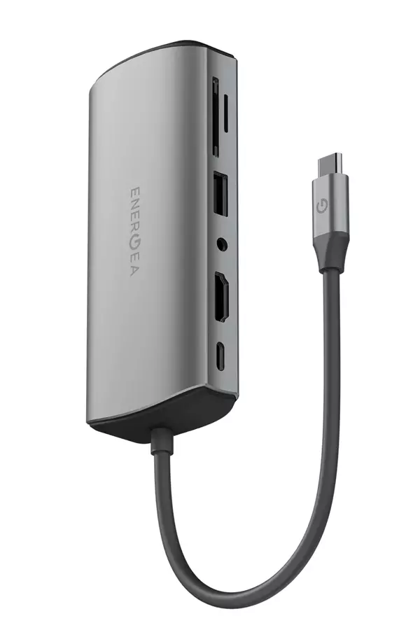 AluHub Max 100W Type-C PD Şarj Destekli 11in1 4K Hub Dönüştürücü - Koyu Gri - Image 1