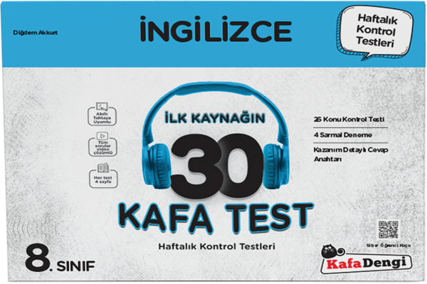 Kafa Dengi 8. Sınıf İngilizce 30 Kafa Test - Kafa Dengi - Image 1