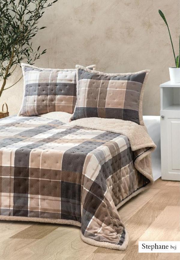 ÇİFT KİŞİLİK BATTANİYE SETİ  ALLDAY STEPHANE KAHVE - Image 1