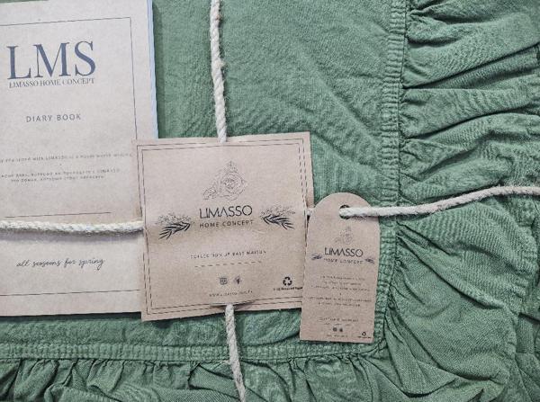 STONEWASHED NEVRESİM TAKIMI ÇİFT KİŞİLİK CAPULET OLİVE - Image 1