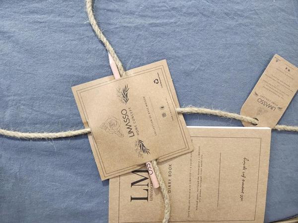 STONEWASHED NEVRESİM TAKIMI ÇİFT KİŞİLİK CASTLE ROCK ANTRASİT - Image 1