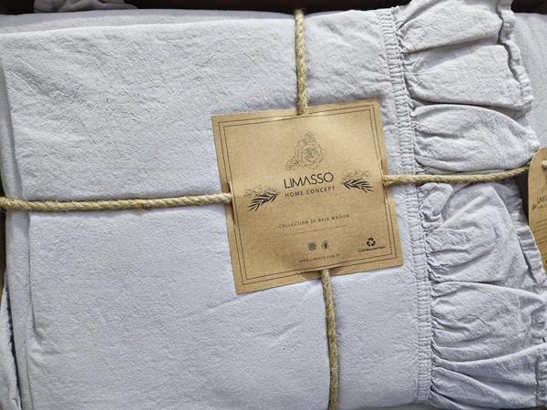 STONEWASHED NEVRESİM TAKIMI ÇİFT KİŞİLİK OPAL GREY - Image 1