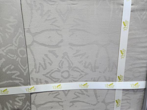 TİVOLLİ JAKAR PAMUK SATEN ÇİFT KİŞİLİK NEVRESİM TAKIMI POLLEN BEJ - Image 1