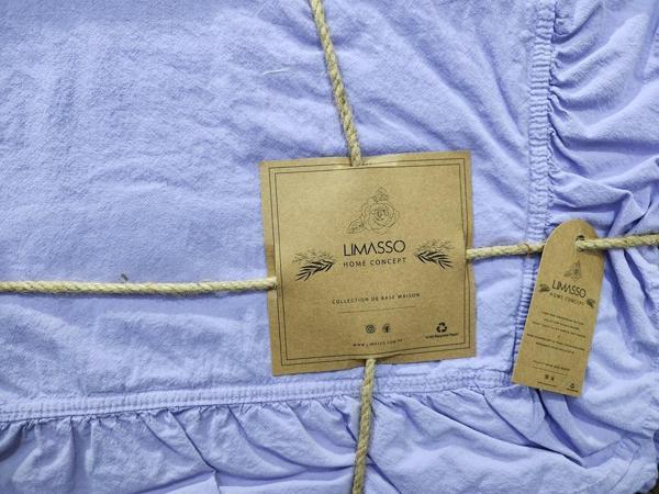 STONEWASHED NEVRESİM TAKIMI TEK KİŞİLİK VİOLET - Image 1