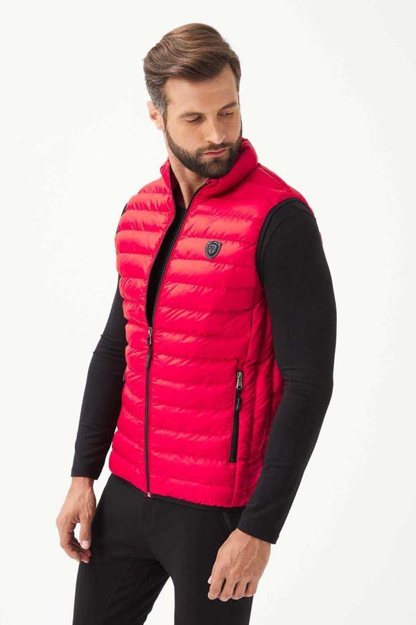 Mcl Erkek Fermuarlı Şişme Yelek 20731188 Kırmızı - Image 1