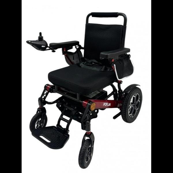 Poylin Akülü Tekerlekli Sandalye | Ultra Hafif Katlanabilir Alüminyum ve Lityum Pil P206S - Image 1