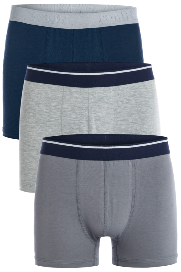 Erkek 3 lü Pamuklu Likralı Renkli Boxer Seti 4147 - Image 1