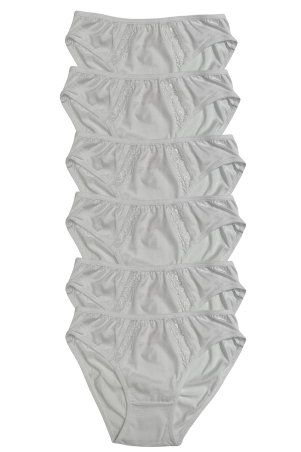 Kadın 6 lı Pamuklu Modal Dantelli Külot Seti 2174 - Image 1