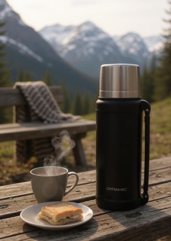 Dynamic Paslanmaz Çelik Termos 2 Lt Siyah - Image 1