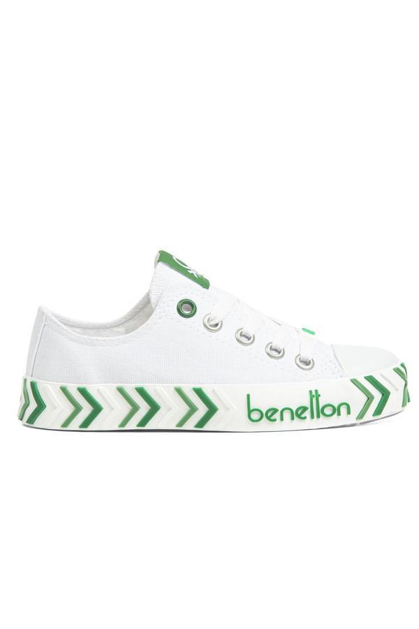 Benetton® | BN-30635-3374 Beyaz Yesil - Çocuk Spor Ayakkabı - Image 1