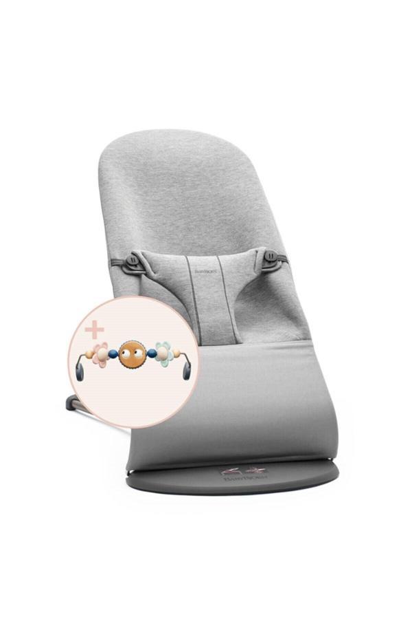 Babybjörn Coco Store Bliss Ana Kucağı Cotton 3D Jersey Oyuncaklı / Light Grey - Image 1