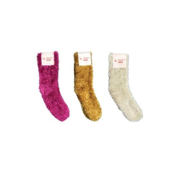 3 Adet Dikişsiz Tüylü Sıcak Tutan Ev Çorabı - Image 1