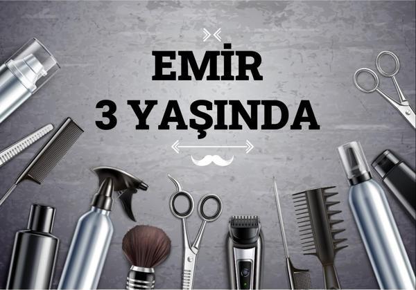 Kuaför Temalı Doğum Günü Afişi - 50x70 Cm - Image 1