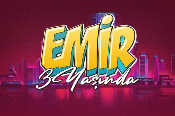 Şehir ve Grafiti Yazılı Doğum Günü Afişi - 100x150 Cm - Image 1