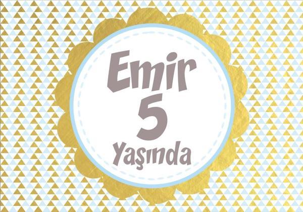 Gold Desenli Doğum Günü Afişi - 70x100 Cm - Image 1