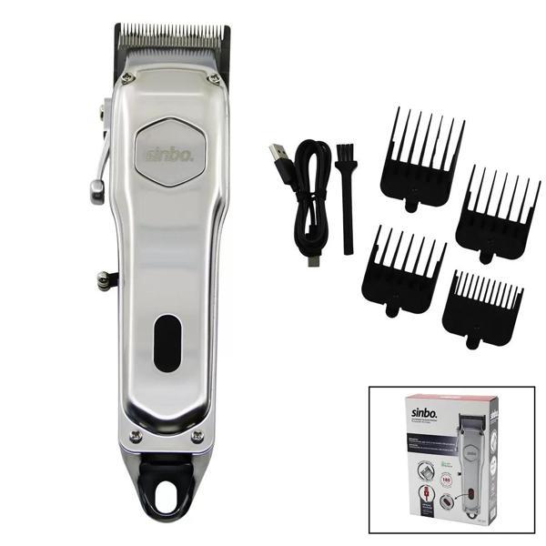 Usb Şarjlı - Dijital Gösterge  Saç - Sakal Kesme Traş Makinesi  Çelik Gövde - Kollu Tarak Ayarı Shc- - Image 1