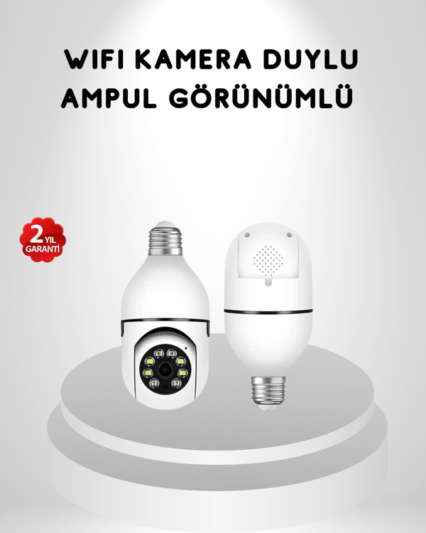 Akıllı Duylu 360° Güvenlik Kamerası – PTZ Özellikli, Uzaktan Kontrollü Akıllı Kamera - Image 1