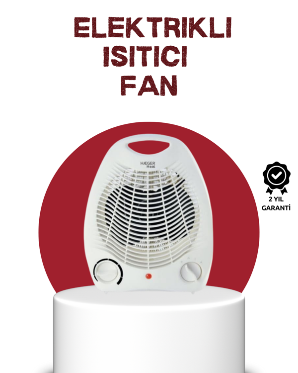 2000W Taşınabilir Elektrikli Fanlı Isıtıcı – Hızlı Isınma, Kompakt Boy - Image 1