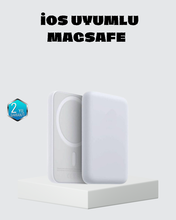 MagSafe 15W Kablosuz Hızlı Şarj, Lightning Girişli Taşınabilir Batarya - Image 1