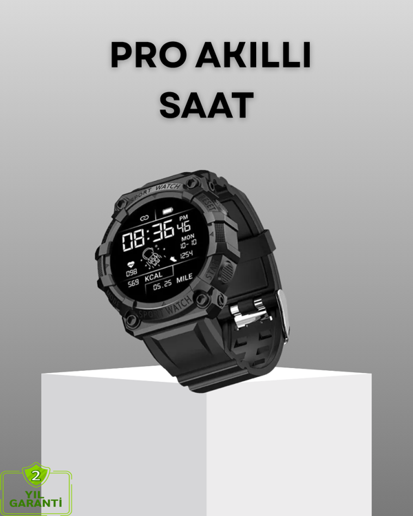 Pro Bluetooth Akıllı Saat – Kalp Atış, Kan Basıncı ve Uyku Takibi - Image 1