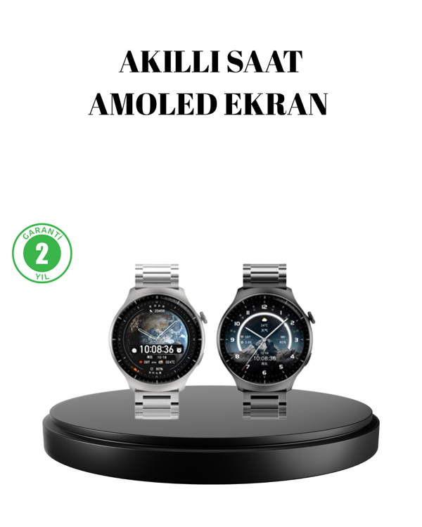 Akıllı Saat NFC – Bluetooth Arama ve Kablosuz Şarj Özellikli - Image 1