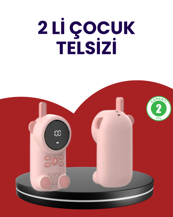 Uzun Menzilli Bebek Telsizi – VOX Modlu, Renkli LCD Ekranlı - Image 1