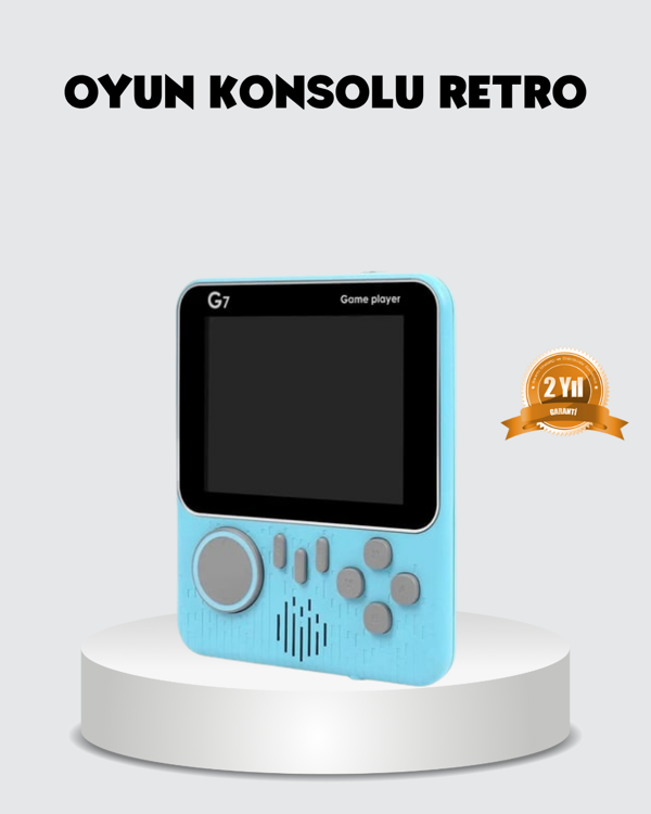 Taşınabilir Retro Oyun Konsolu – 3.5 İnç LCD, 666 Klasik Oyun, TV Destekli - Image 1