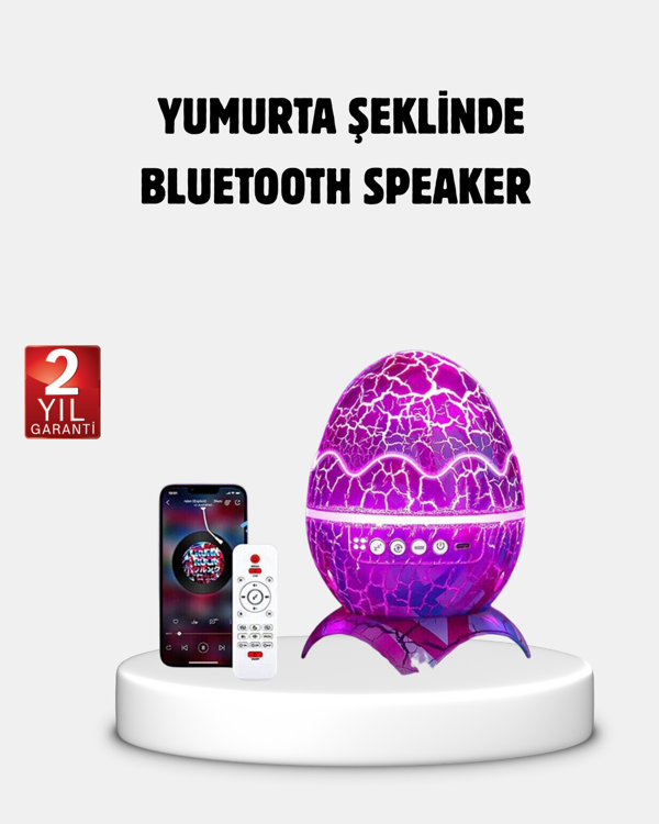 Yıldızlı Gökyüzü Dinozor Yumurta Projektör –  Ayarlanabilir Parlaklık ve Hız - Image 1