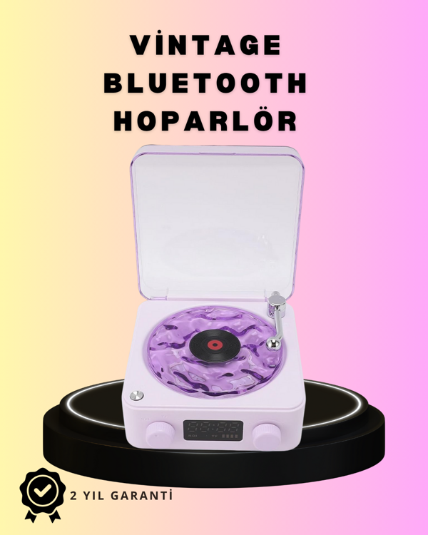 Bluetooth Retro Pikap Hoparlör – Projektörlü Gece Lambası - Image 1