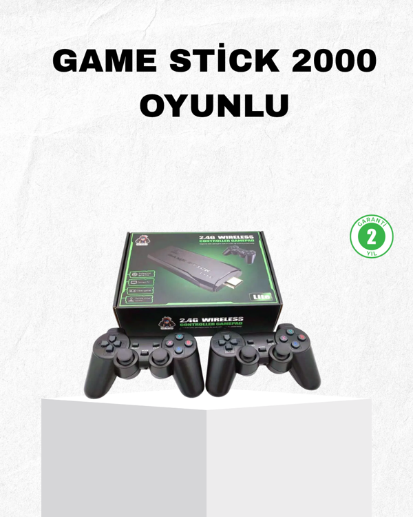4K Destekli Kablosuz Retro Atari Oyun Konsolu – 20000 Oyun, 2 Kolu - Image 1