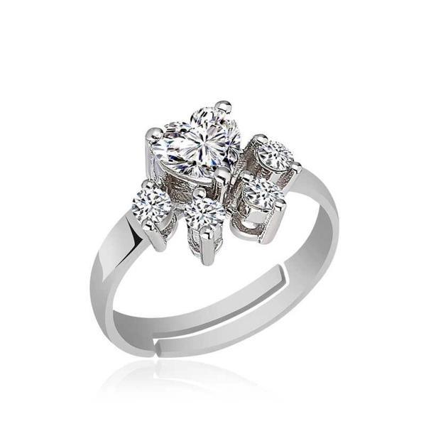 Supertrend Gümüş Beyaz Kedi Patisi Yüzük - Image 1