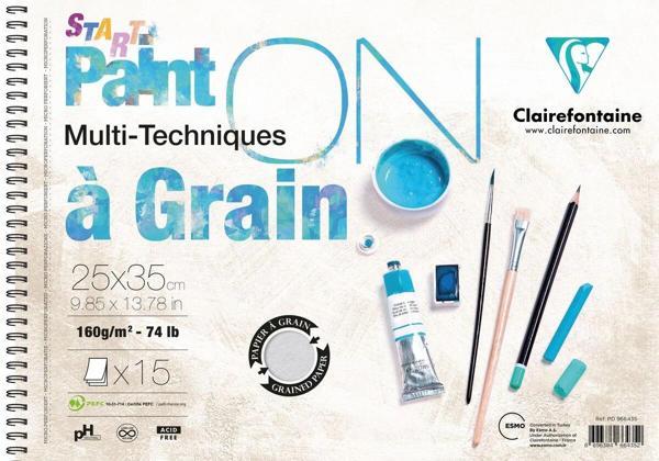 Supertrend Paint'On a Grain Start Eskiz Çizim Defteri 160 gr. 25x35 cm. 15 yp. - Image 1