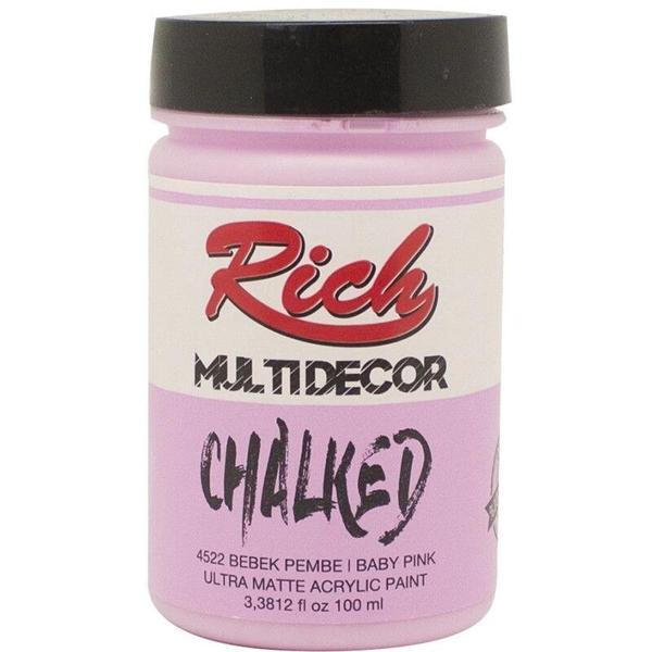 Supertrend Multi Decor Chalked Akrilik Boya 100 cc. 4522 BEBEK PEMBE - Image 1