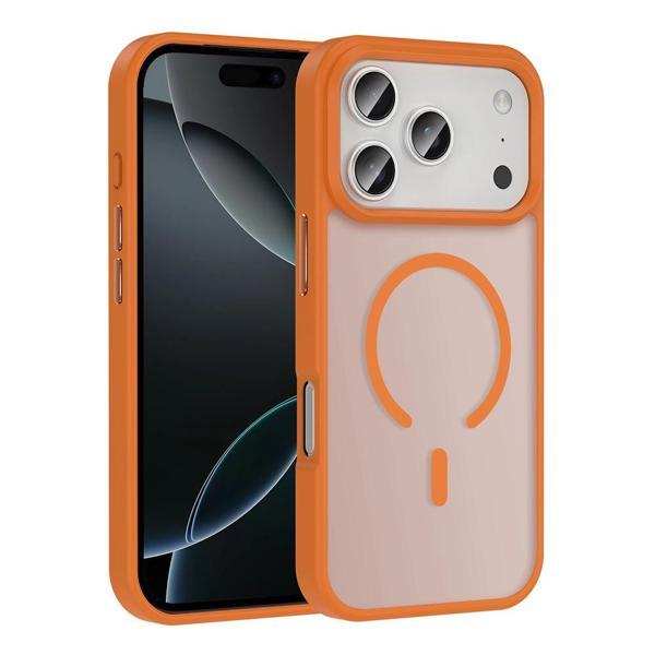 iPhone 17 Pro Max Kılıf M-safe Şarj Özellikli Mat Parmak İzi Bırakmayan Redclick Sio Kapak - Image 1