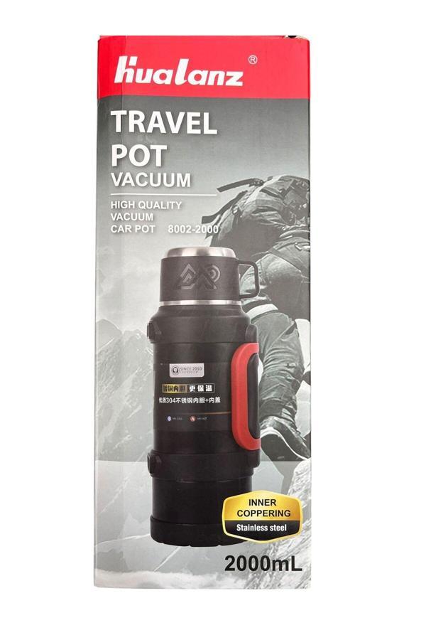 Bahadır Silahcılık Vacuum 2 Litre 48 Saat Isı Koruma Kamp Paslanmaz Çelik Termos - Image 1