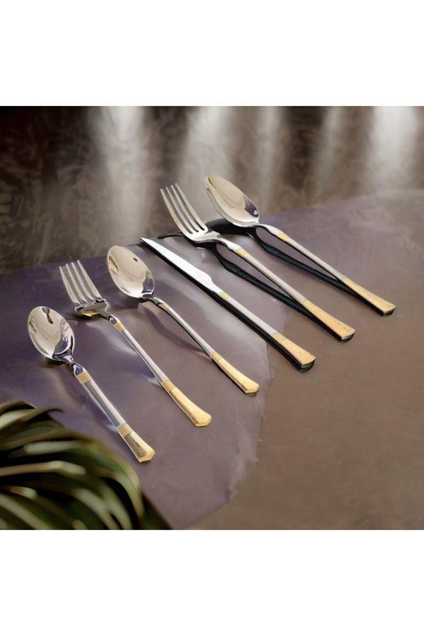 Md 6 Kişilik 36 Parça Çatal & Bıçak & Kaşık Takımı - Image 1