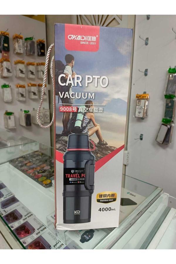Okady Car Pto Vacuum 4 Litre 48 Saat Sıcak Soğuk Dağcı Termos K5796 - Image 1