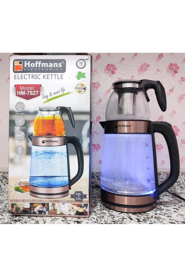Home Hosfman S -13 Alman Kalitesi Elektrik Tasarruflu Hoffmans Cam Kettle Ve Su Isıtıcısı - Image 1
