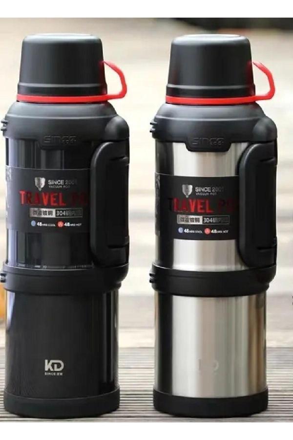 Alışveriş Hanem Paslanmaz Büyük Boy 4 Litre 48 Saat Yalıtımlı Vakumlu Termos 1 Adet Fiyatı - Image 1