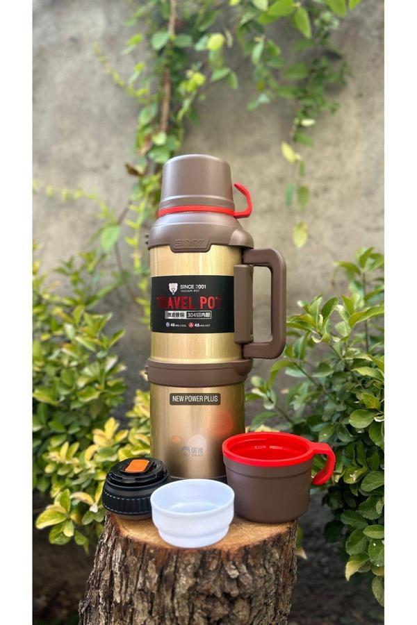New Power Plus 4 Litre 48 Saat Sıcak Soğuk Dağcı Termos - Image 1