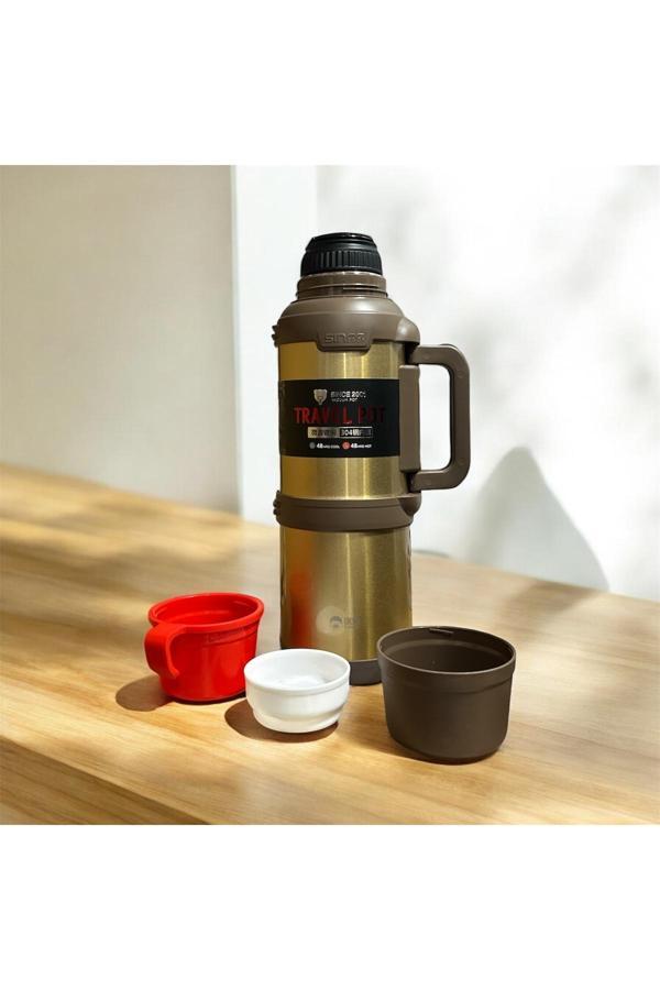 Bauherr Car 4 Litre 1 Adet 48 Saat Sıcak Soğuk Dağcı Termos Paslanmaz Çelik - Image 1