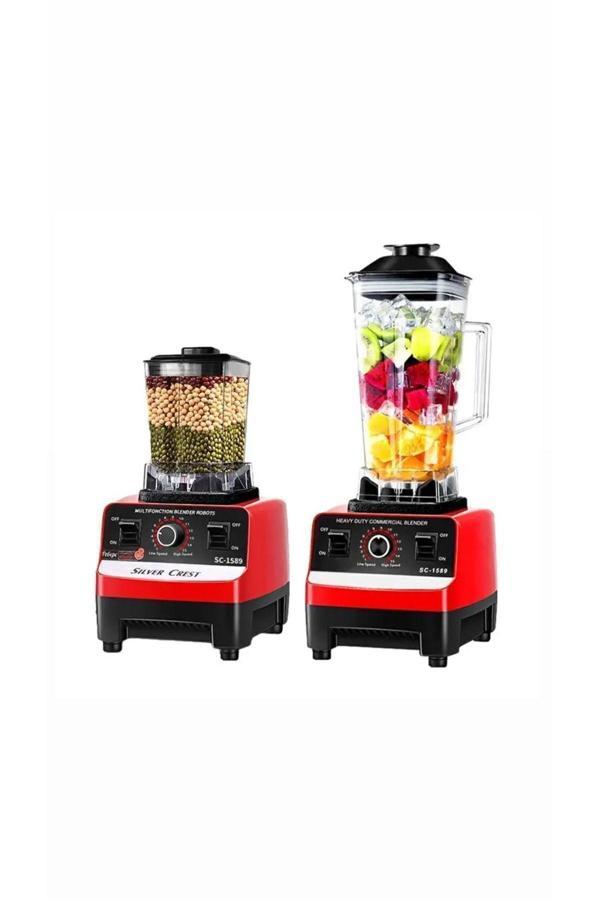 Silver Crest Profesyonel 7000 Watt 2.5+1 L Meyve Sebze Cafe Bar Blender Seti - Image 1