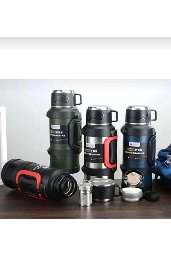 Safe Termos/Suluk 3.2 Litre 48 Saat Sıcak Soğuk Yalıtımlı İthal Yd Ürün Paslanmaz ... - Image 1