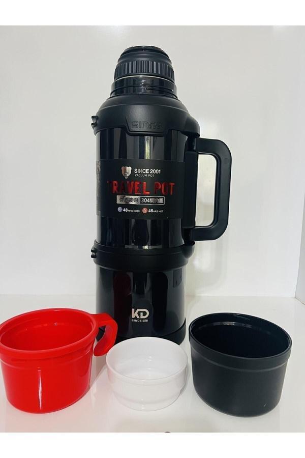 Okady Car Pto Vacuum 4 Litre 48 Saat Sıcak Soğuk Dağcı Termos - Image 1
